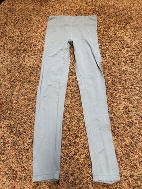 Athleta Girl Light Blue/green Girls' Leggings -L